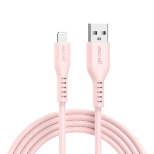 Foto Geonav Cabo em silicone USB-A para Lightning Rosa